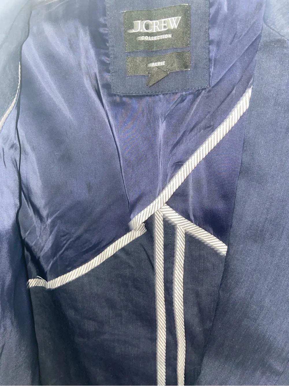 J.Crew Collection Alfie Navy Blazer – Women’s Size 10 – Italian Fabric